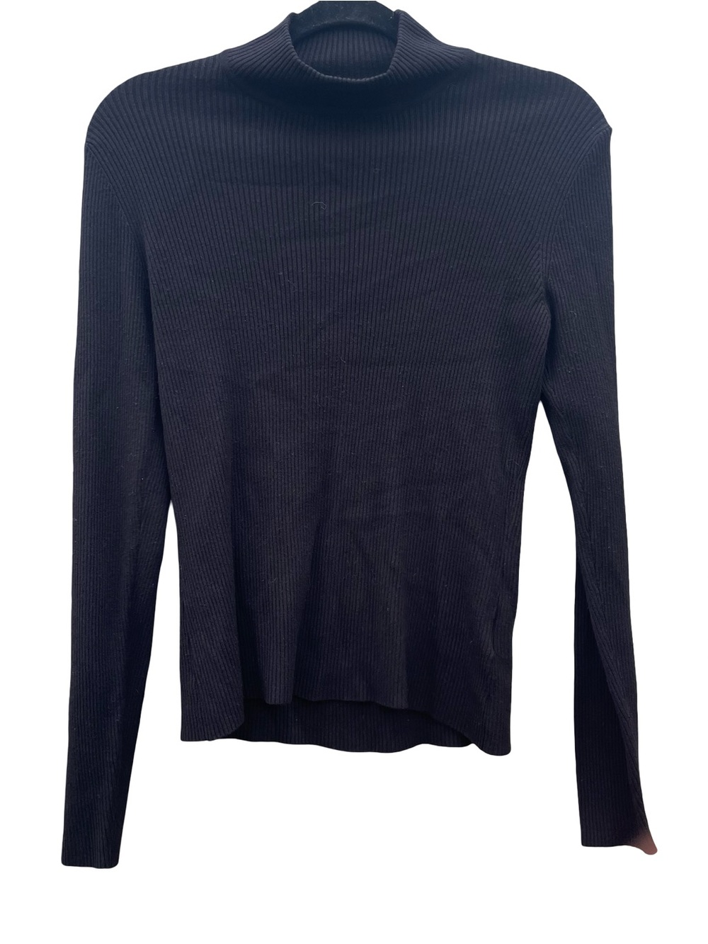 Vintage worthington ribbed mock neck top large